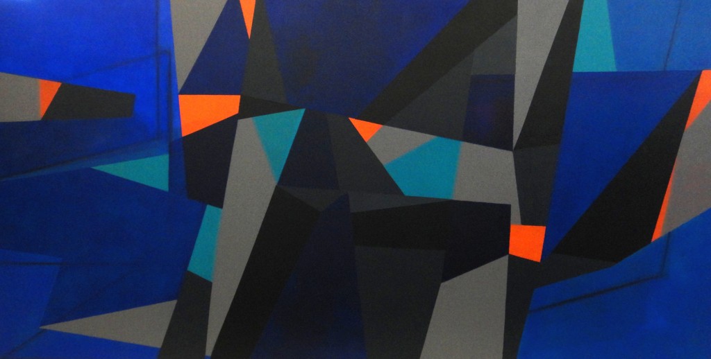 Blue Sunshine - acrílico sobre tela - 155x80 cm por Fabiana Langaro Loos