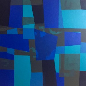 Blue Tree ast 130x130 cm por Fabiana Langaro Loos