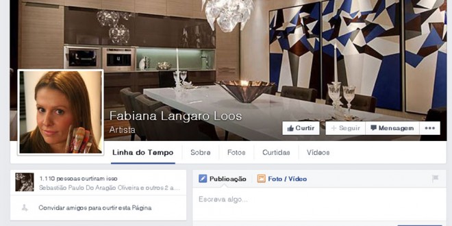 Fabiana Langaro Loos no facebook