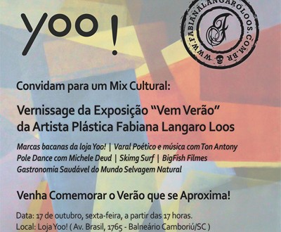 Exposição Vem Verão de Fabiana Langaro Loos na Yoo!