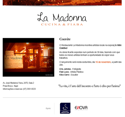 Abre hoje Mini Coletivo no La Madonna